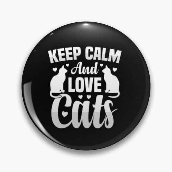 Item preview, T-Shirt Chat Keep Calm And Love Cats – Look Rétro Amoureux Des Chats designed and sold by LunaCat Studio.