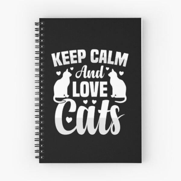Item preview, T-Shirt Chat Keep Calm And Love Cats – Look Rétro Amoureux Des Chats designed and sold by LunaCat Studio.