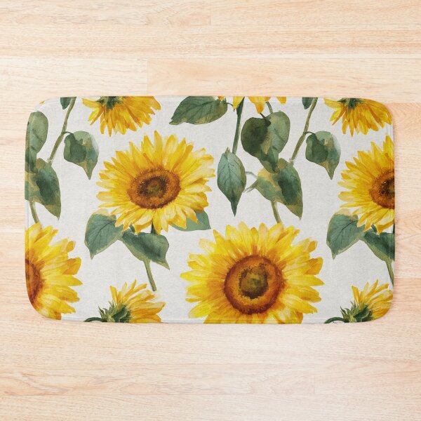 Item preview, Watercolor Sunflowers Golden Yellow Floral Pattern designed and sold by Patterns & Love .