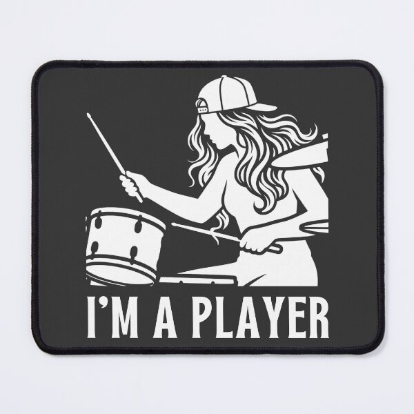 Item preview, Female Drummer I'm A Player Funny Drumming Girl Graphic designed and sold by Rhythm Thru Art .