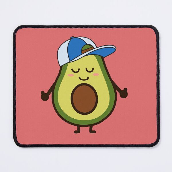 Item preview, Cool Avocado with Snapback Cap | Kawaii Avocado Character Sticker designed and sold by SunCraftStudio.