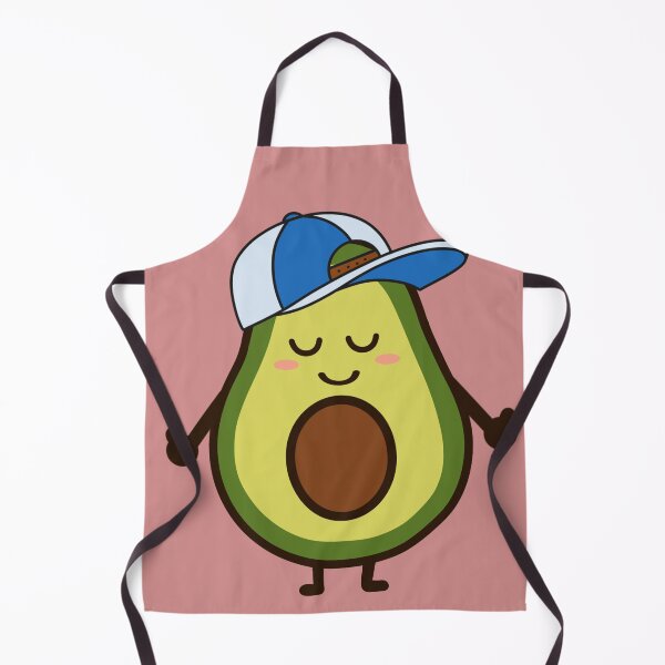 Item preview, Cool Avocado with Snapback Cap | Kawaii Avocado Character Sticker designed and sold by SunCraftStudio.