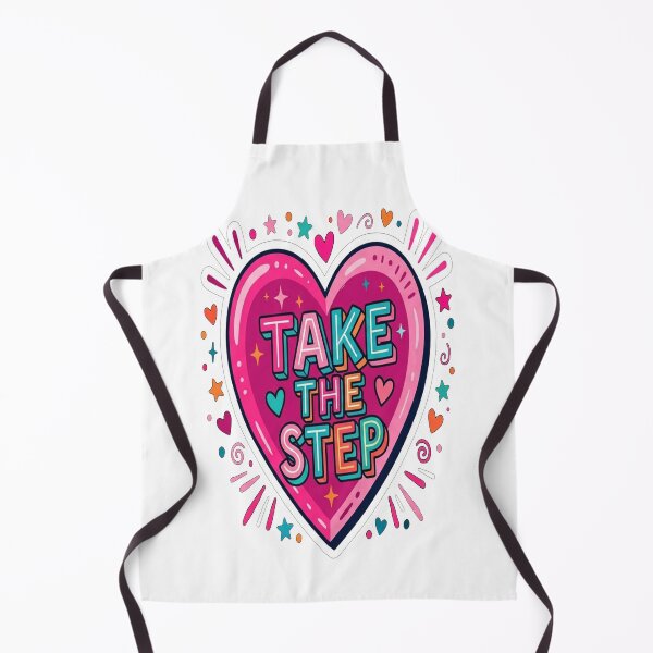 Item preview, Take The Step Motivational Pink Heart designed and sold by Owcomm.