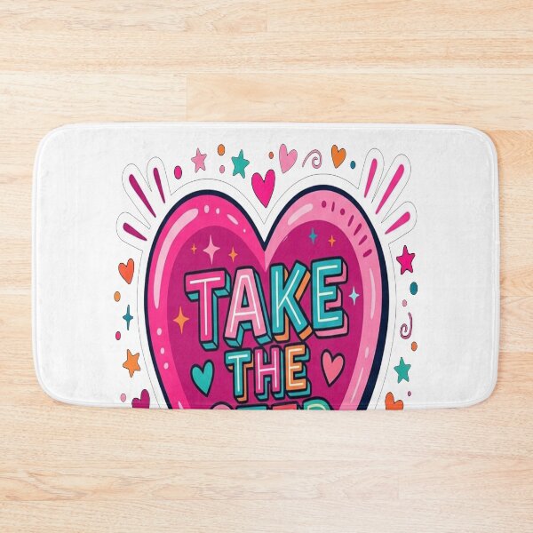 Item preview, Take The Step Motivational Pink Heart designed and sold by Owcomm.