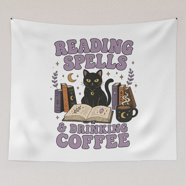 Item preview, Reading Spells Cat designed and sold by LuloCreative.