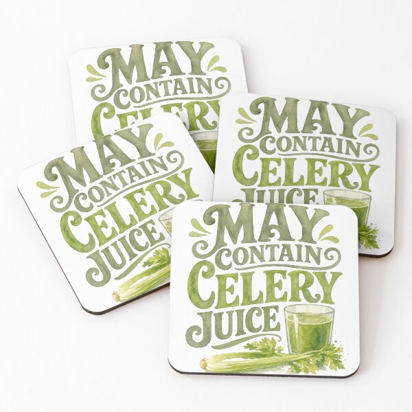 Item preview, May Contain Celery Juice Vintage Watercolor T-Shirt | Healthy Lifestyle Graphic Tee designed and sold by Verycutethings.