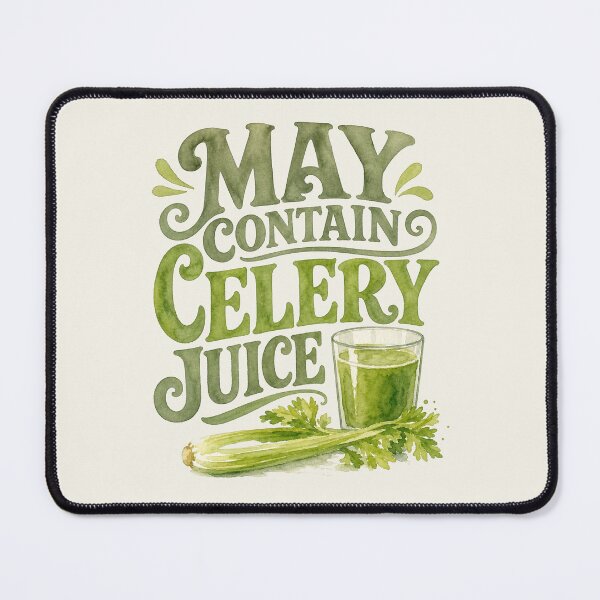 Item preview, May Contain Celery Juice Vintage Watercolor T-Shirt | Healthy Lifestyle Graphic Tee designed and sold by Verycutethings.