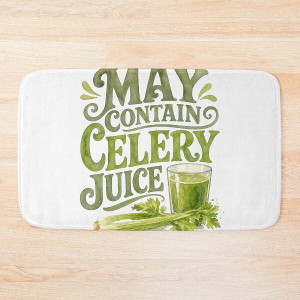 Item preview, May Contain Celery Juice Vintage Watercolor T-Shirt | Healthy Lifestyle Graphic Tee designed and sold by Verycutethings.