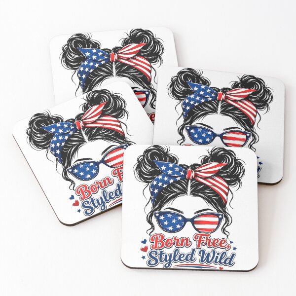 Item preview, Born Free Styled Wild Patriotic Girl designed and sold by PrettyRottenCo.