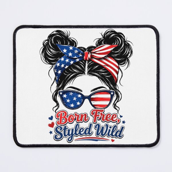 Item preview, Born Free Styled Wild Patriotic Girl designed and sold by PrettyRottenCo.