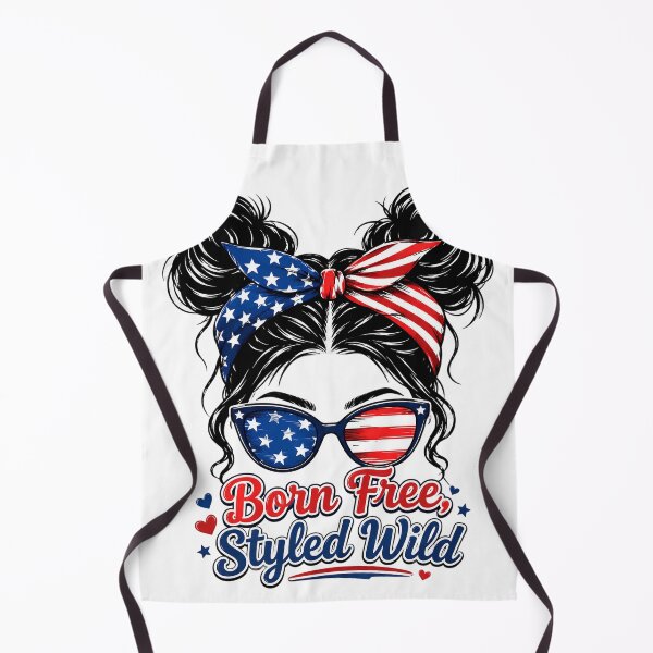 Item preview, Born Free Styled Wild Patriotic Girl designed and sold by PrettyRottenCo.