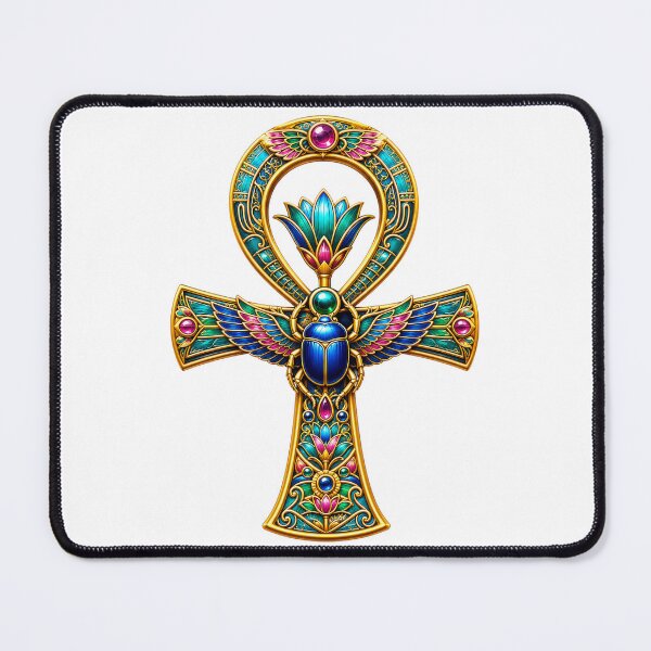 Item preview, Jeweled Ankh Scarab designed and sold by syotos-ai.