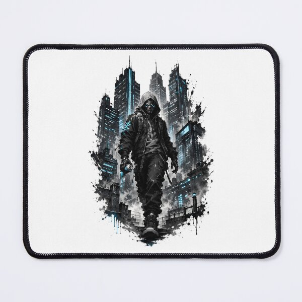 Item preview, Cyberpunk Hooded Rebel Neon City designed and sold by Artmares.