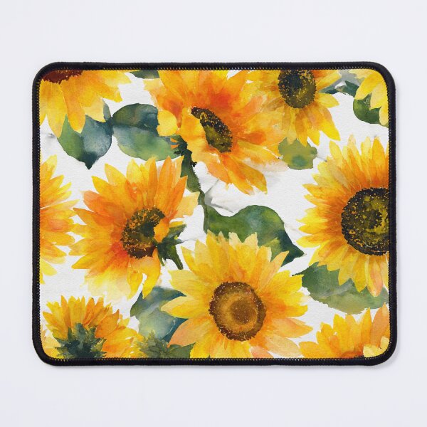 Item preview, Watercolor Sunflowers Golden Yellow Floral Pattern designed and sold by Patterns & Love .