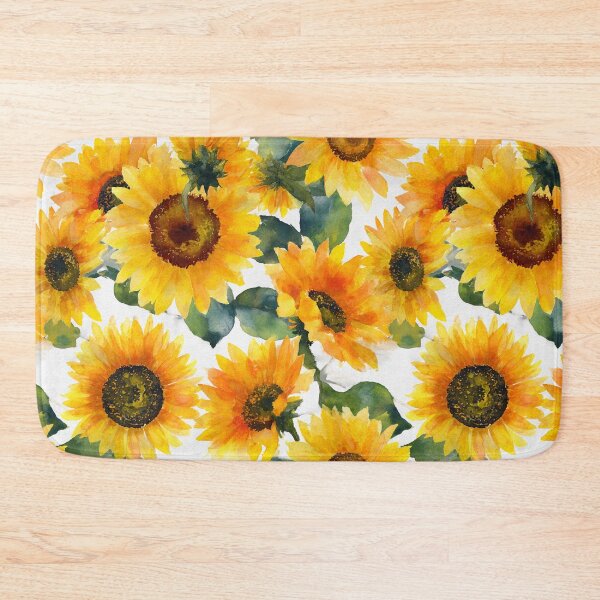 Item preview, Watercolor Sunflowers Golden Yellow Floral Pattern designed and sold by Patterns & Love .