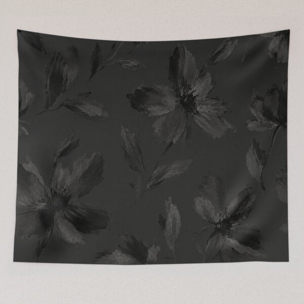 Item preview, Dark Charcoal Watercolor Floral Pattern designed and sold by Owcomm.