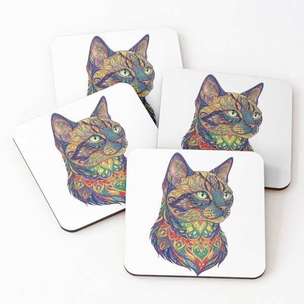 Item preview, Siamese Cat Mandala Art - Ornate Psychedelic Pet Illustration designed and sold by Exquisite Design Studio „Paculówka”.