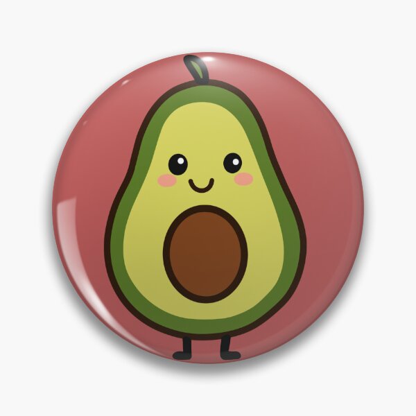 Item preview, Cute Smiling Avocado Sticker | Kawaii Avocado Character designed and sold by SunCraftStudio.