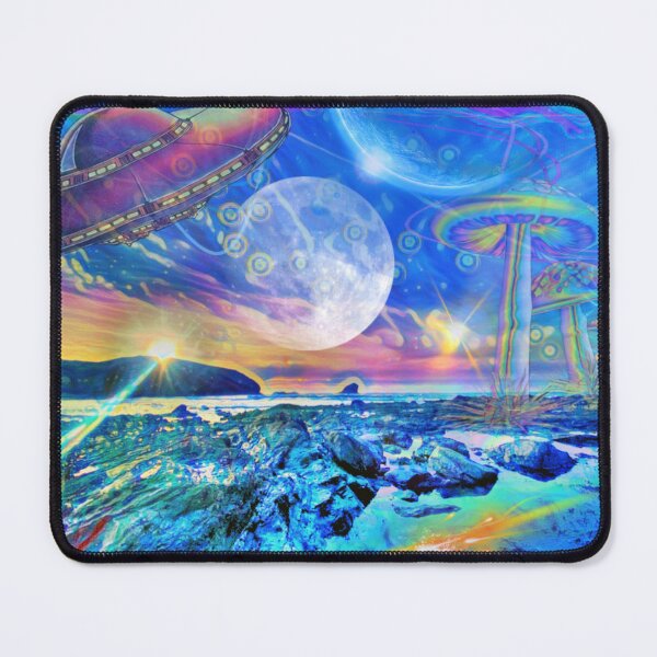 Item preview, Beach Trip with Giant Mushrooms designed and sold by sadeelisha.art.
