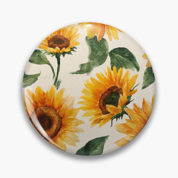Item preview, Watercolor Sunflowers Golden Yellow Floral Pattern designed and sold by Patterns & Love .