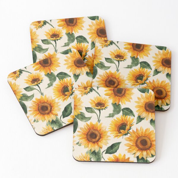 Item preview, Watercolor Sunflowers Golden Yellow Floral Pattern designed and sold by Patterns & Love .