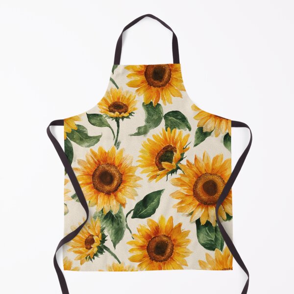 Item preview, Watercolor Sunflowers Golden Yellow Floral Pattern designed and sold by Patterns & Love .