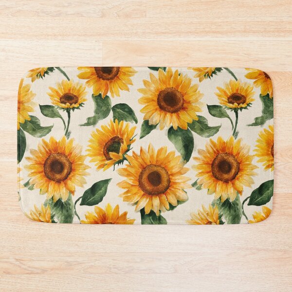 Item preview, Watercolor Sunflowers Golden Yellow Floral Pattern designed and sold by Patterns & Love .