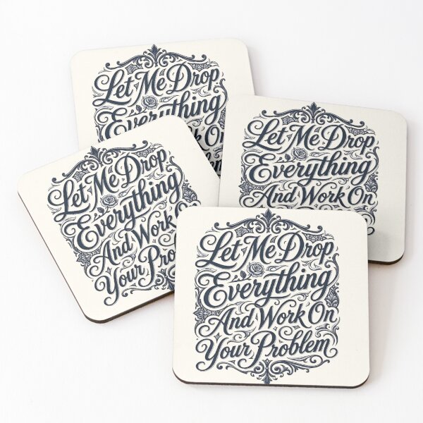 Item preview, Victorian Sarcastic Office Humor Elegant Quote designed and sold by MAGICKEY2024.