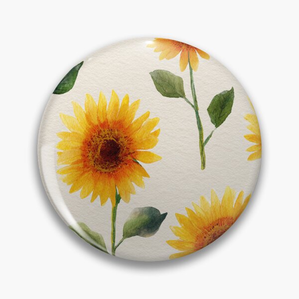 Item preview, Watercolor Sunflowers Golden Yellow Floral Pattern designed and sold by Patterns & Love .