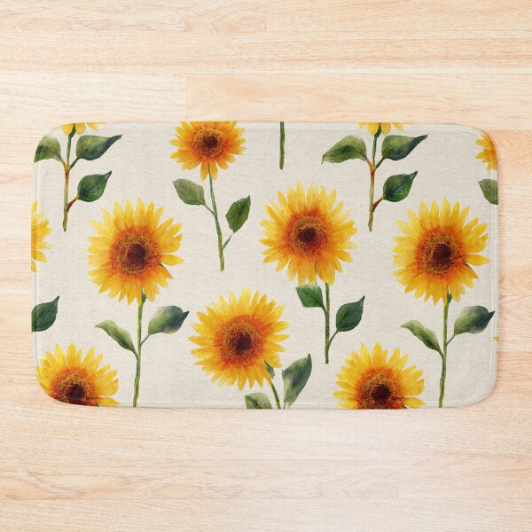 Item preview, Watercolor Sunflowers Golden Yellow Floral Pattern designed and sold by Patterns & Love .