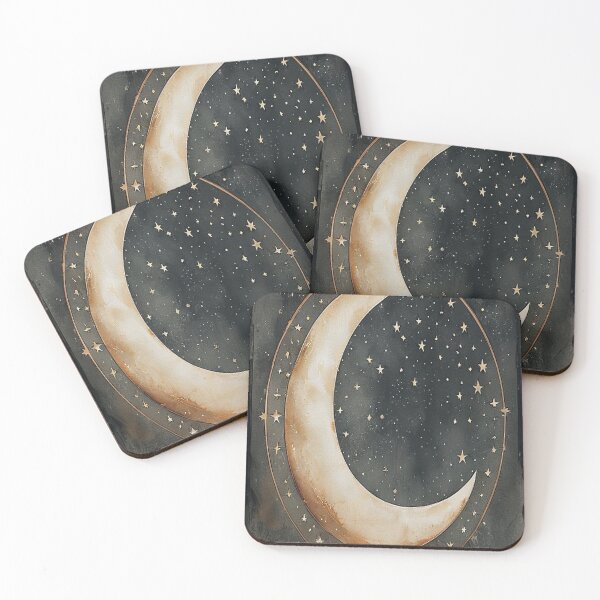 Item preview, Bohemian Crescent Moon — Mystical Celestial Poster designed and sold by Vestra Design.