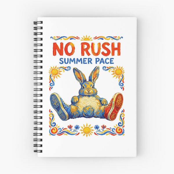 Item preview, No Rush Summer Pace Retro Bunny Vibes designed and sold by TeeARTHY.