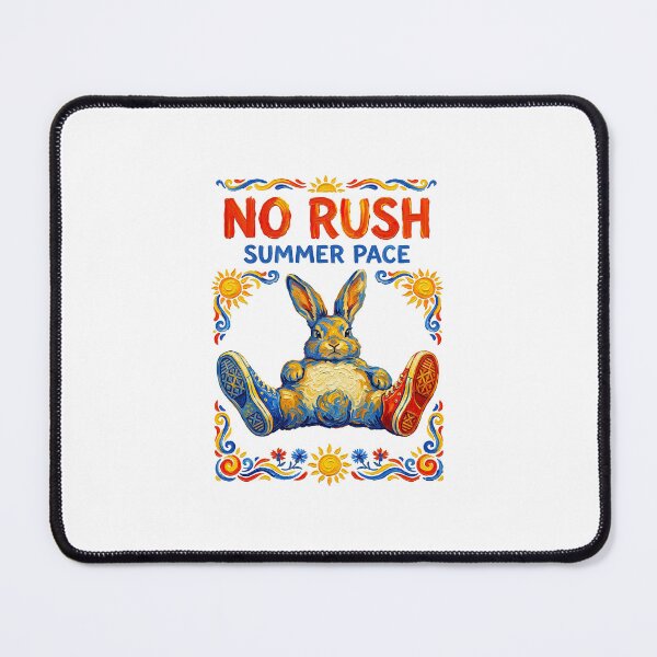 Item preview, No Rush Summer Pace Retro Bunny Vibes designed and sold by TeeARTHY.