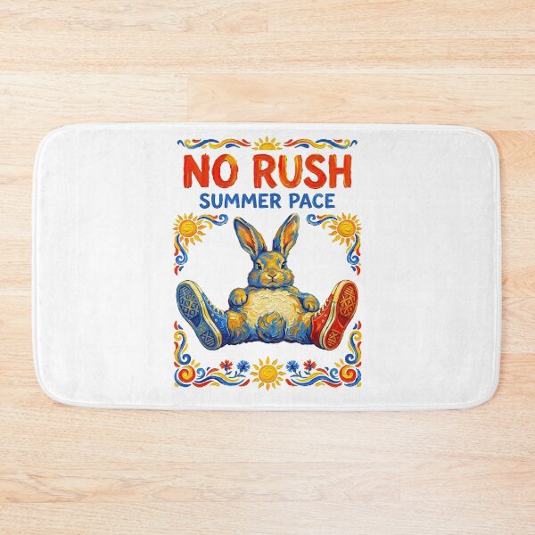 Item preview, No Rush Summer Pace Retro Bunny Vibes designed and sold by TeeARTHY.