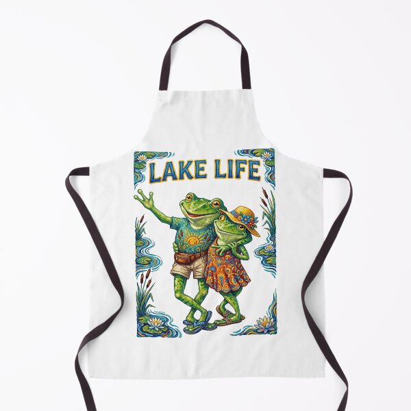 Item preview, Lake Life Summer Frogs On Vacation designed and sold by TeeARTHY.