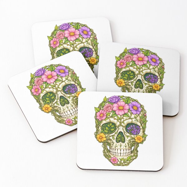 Item preview, Flower Skull designed and sold by discocowgirl.
