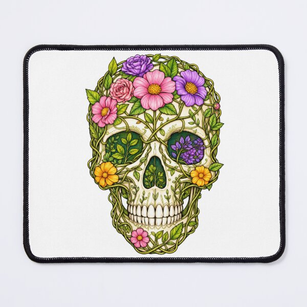 Item preview, Flower Skull designed and sold by discocowgirl.