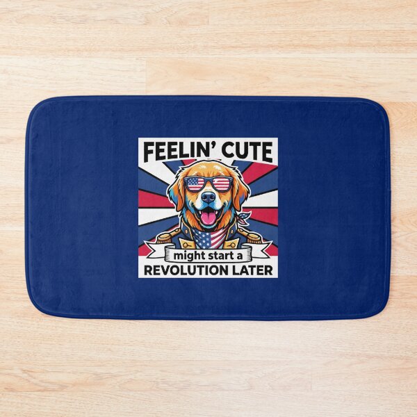 Item preview, Funny Golden Retriever Patriotic Dog Meme – Feelin Cute Revolution July 4th designed and sold by The Real Life Symphony.