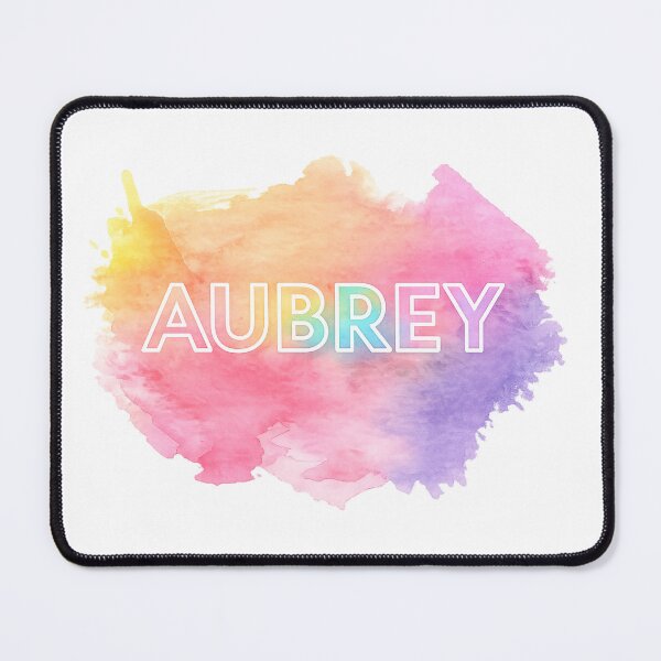 Item preview, Aubrey Name Colorful Watercolor Splash Gradient Aesthetic designed and sold by Dinaelsherkawy.
