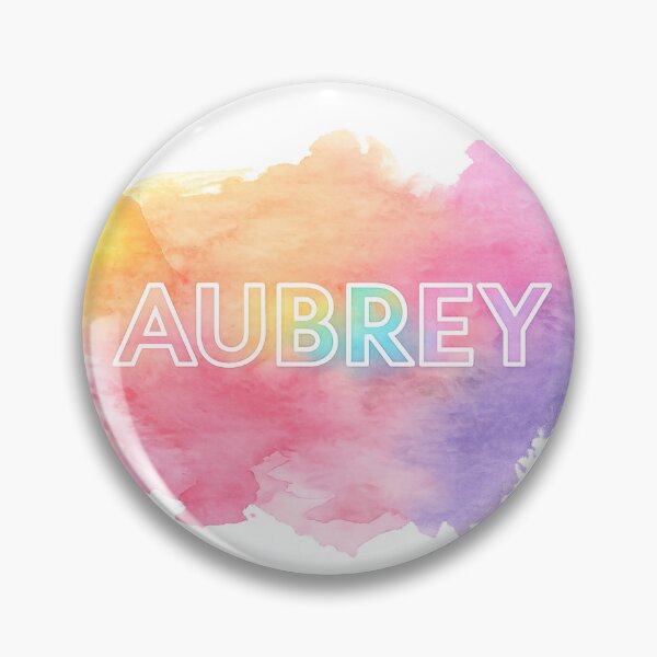 Item preview, Aubrey Name Colorful Watercolor Splash Gradient Aesthetic designed and sold by Dinaelsherkawy.