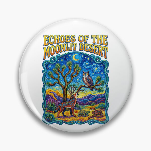 Item preview, Echoes Of The Moonlit Desert Night Art designed and sold by TeeARTHY.
