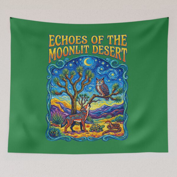 Item preview, Echoes Of The Moonlit Desert Night Art designed and sold by TeeARTHY.