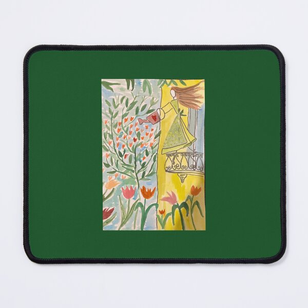 Item preview, A woman is watering the garden flowers. designed and sold by Dibateam.