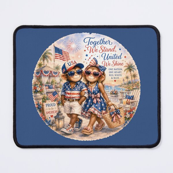 Item preview, Together We Stand, United We Shine™ | Palm Beach Monkey Summer Collection designed and sold by TeelieTurner.