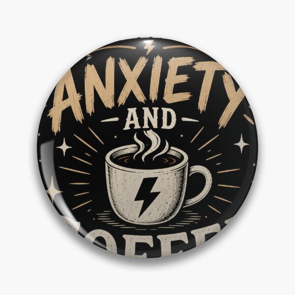 Item preview, Powered By Anxiety And Coffee designed and sold by DaryaArtFrance.