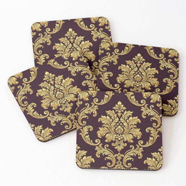 Aperçu de l'œuvre Merlot et Gold Baroque créée et vendue par DesignsByPrnces.