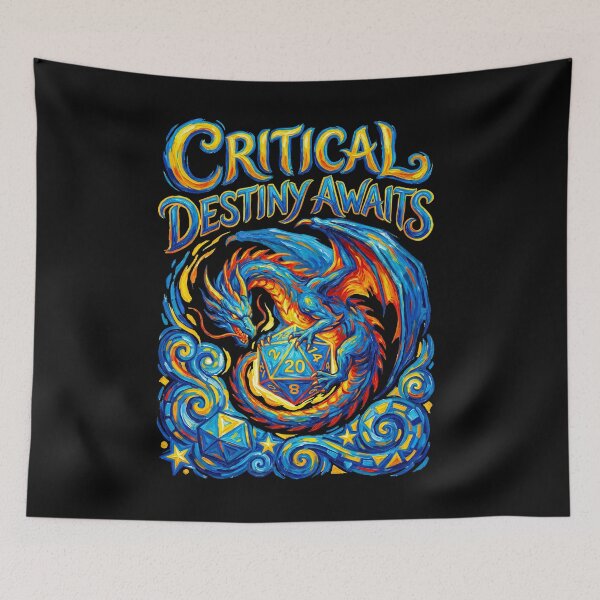 Item preview, Critical Destiny Awaits Dragon Dice   designed and sold by TeeARTHY.