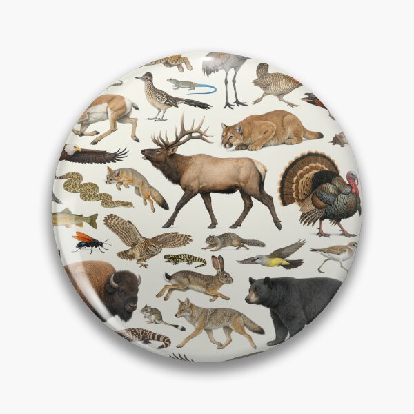 Item preview, Animals of New Mexico Retro Style Identification Chart designed and sold by kakarikihill.