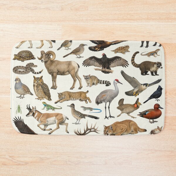 Item preview, Animals of New Mexico Retro Style Identification Chart designed and sold by kakarikihill.