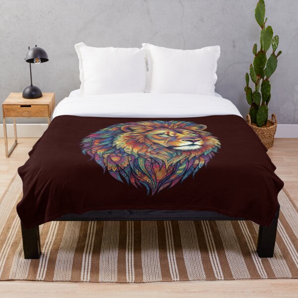 Item preview, Lion Mandala Portrait - Ornate Psychedelic Leo Art designed and sold by Exquisite Design Studio „Paculówka”.